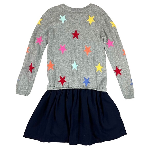 Gap Kids Drop Waist Star Sweater Dress  Girls Size L (10)  Dress w Full Skirt - Picture 2 of 7